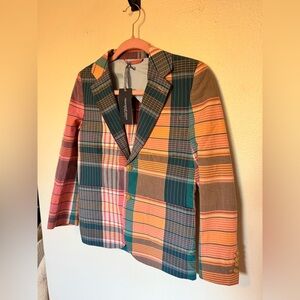 NEW Vineyard Vines Boys Madras Blazer Jacket Suit Cayman Plaid Size 12 NWT